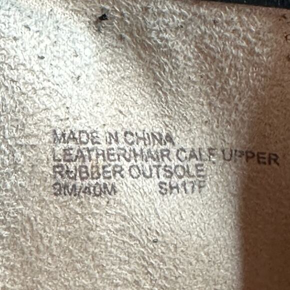 🔻🔻SOLD 🔻🔻MICHAEL KORS  MIRA BLACK LEATHER BOOTIE w/CALF HAIR ZIPPER 9M - Picture 9 of 14